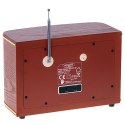 Adler | Retro Radio | AD 1187 | Funkcja alarmu | AUX in | Drewniane