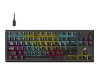 Corsair K70 CORE TKL | Mechaniczna klawiatura do gier bez klawiatury | Przewodowa | NA | Czarna | 0,973 g | MLX RED