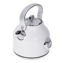 Czajnik z termometrem Adler AD 1346w | Elektryczny | 2200 W | 1.7 L | Ze stali nierdzewnej | Obrotowa podstawa 360° | Biały
