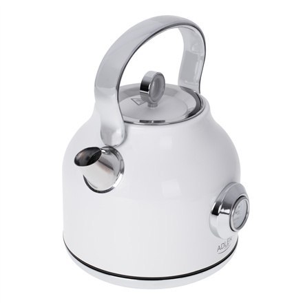 Czajnik z termometrem Adler AD 1346w | Elektryczny | 2200 W | 1.7 L | Ze stali nierdzewnej | Obrotowa podstawa 360° | Biały Czajnik z termometrem Adler AD 1346w | Elektryczny | 2200 W | 1.7 L | Ze stali nierdzewnej | Obrotowa podstawa 360° | Biały
