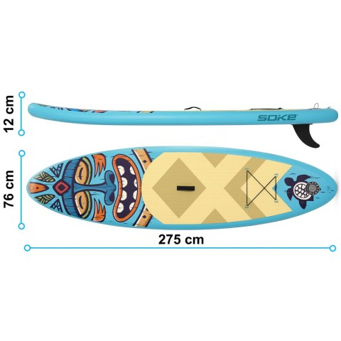 Deska SUP Aquasurf 275 x 76 x 12 cm Soke 850000 Deska SUP Aquasurf 275 x 76 x 12 cm Soke 850000