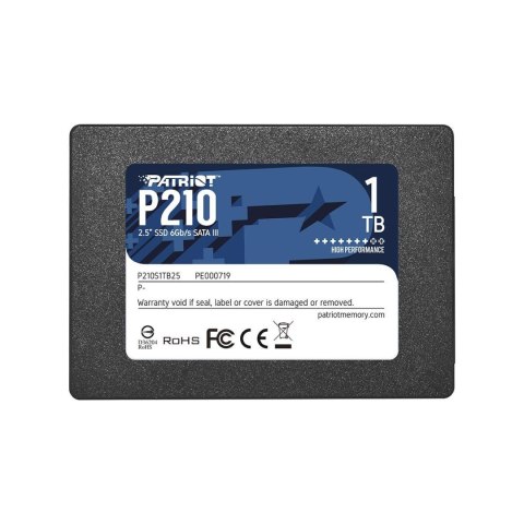 Dysk SSD Patriot P210 1TB 2.5" SATA3 (520/430 MB/s) 7mm Dysk SSD Patriot P210 1TB 2.5" SATA3 (520/430 MB/s) 7mm