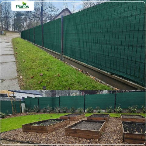 Siatka cieniująca 1,5x25m 110 g/m2 + 50 zacisków zielona Siatka cieniująca 1,5x25m 110 g/m2 + 50 zacisków zielona