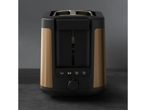 TEFAL Toster | TT430G10 Coppertinto | Liczba gniazd 2 | Materiał obudowy Stal nierdzewna | Złoty