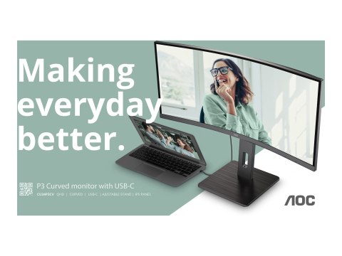CU34P3CV | 34 " | VA | 21:9 | 100 Hz | 4 ms | 3440 x 1440 pikseli | 1 port HDMI