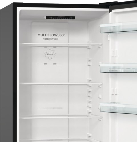 Gorenje | Refrigerator | NRK6202EBXL4 | Energy efficiency class E | Free standing | Combi | Height 200 cm | No Frost system | Fr
