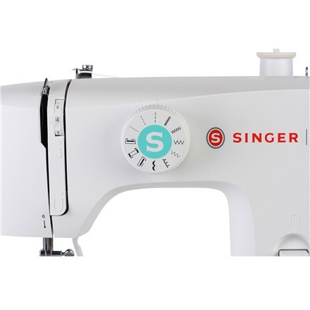 Singer | M1505 | Maszyna do szycia | Liczba ściegów 6 | Liczba dziurek na guziki 1 | Biały Singer | M1505 | Maszyna do szycia | Liczba ściegów 6 | Liczba dziurek na guziki 1 | Biały