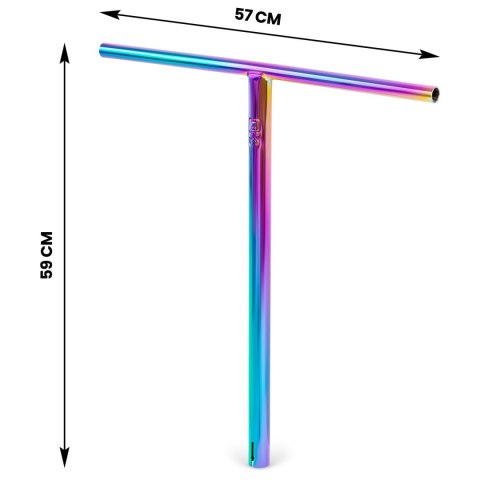 Kierownica T-Bar Soke do hulajnogi wyczynowej neochrome 59 cm Kierownica T-Bar Soke do hulajnogi wyczynowej neochrome 59 cm