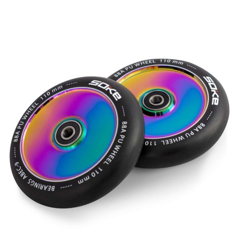 Kółka do hulajnogi 110 mm pełne rainbow 2szt Kółka do hulajnogi 110 mm pełne rainbow 2szt