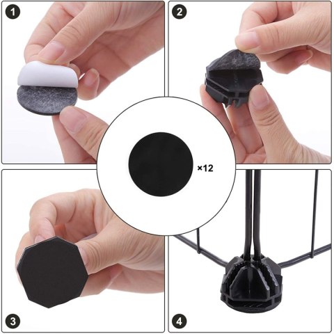 Kojec modułowy zagroda dla małych zwierząt gryzoni chomika świnki morskiej czarny