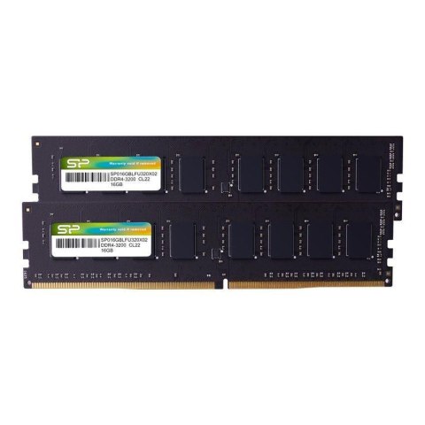 Pamięć DDR4 Silicon Power 32GB (2x16GB) 3200MHz CL22 1,2V Pamięć DDR4 Silicon Power 32GB (2x16GB) 3200MHz CL22 1,2V
