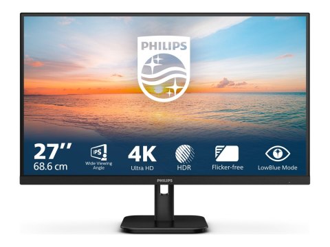 Philips 27E1N1800A/00 | 27 " | IPS | 16:9 | 60 Hz | 4 ms | 3840 x 2160 pikseli | 350 cd/m² | 2 porty HDMI | Czarny Philips 27E1N1800A/00 | 27 " | IPS | 16:9 | 60 Hz | 4 ms | 3840 x 2160 pikseli | 350 cd/m² | 2 porty HDMI | Czarny