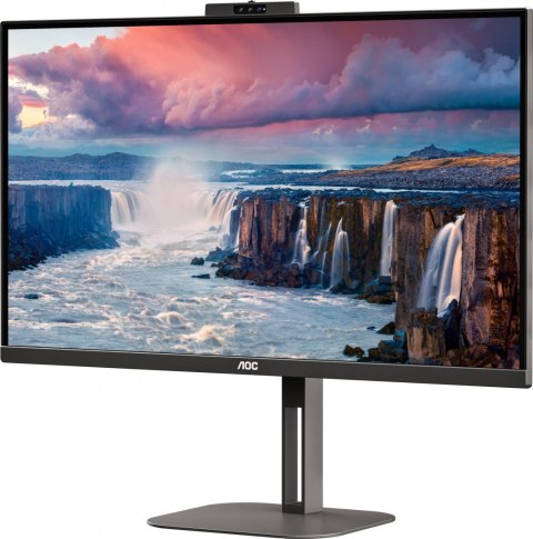 AOC Q27V5CW/BK | 27 " | IPS | QHD | 16:9 | 75 Hz | 4 ms | 2560 x 1440 pikseli | 300 cd/m² | Porty HDMI w ilości 1 | Czarny