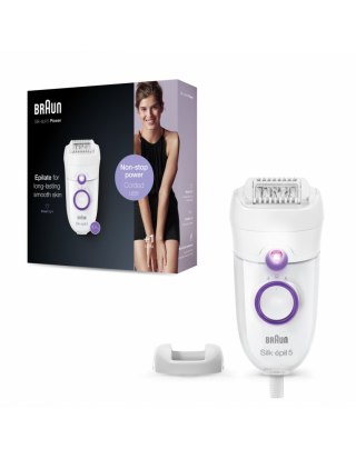 Braun | Epilator | SE5505P Silk-epil | Operating time (max) min | Bulb lifetime (flashes) | Number of power levels | White