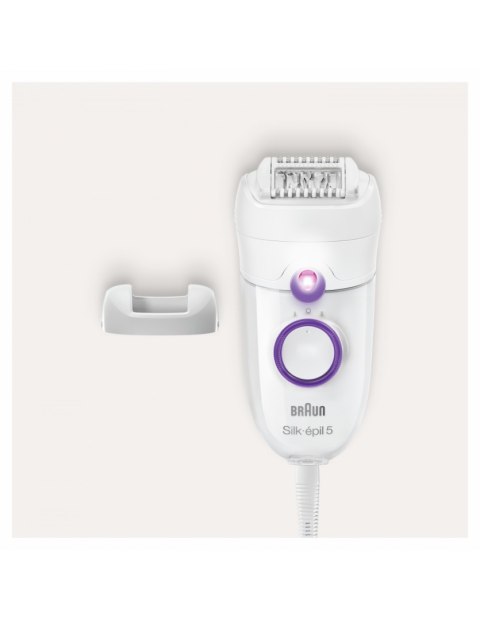 Braun | Epilator | SE5505P Silk-epil | Operating time (max) min | Bulb lifetime (flashes) | Number of power levels | White