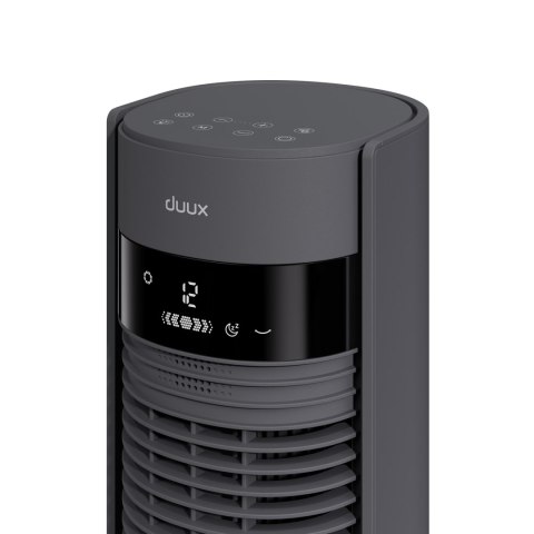 Duux Fan | Elevate | Tower Fan | Szary | Średnica 29 cm | Liczba prędkości 12 | Oscylacja | 4-40 W Duux Fan | Elevate | Tower Fan | Szary | Średnica 29 cm | Liczba prędkości 12 | Oscylacja | 4-40 W