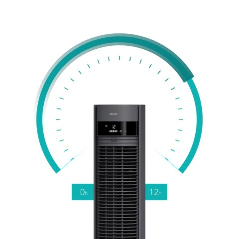 Duux Fan | Elevate | Tower Fan | Szary | Średnica 29 cm | Liczba prędkości 12 | Oscylacja | 4-40 W Duux Fan | Elevate | Tower Fan | Szary | Średnica 29 cm | Liczba prędkości 12 | Oscylacja | 4-40 W