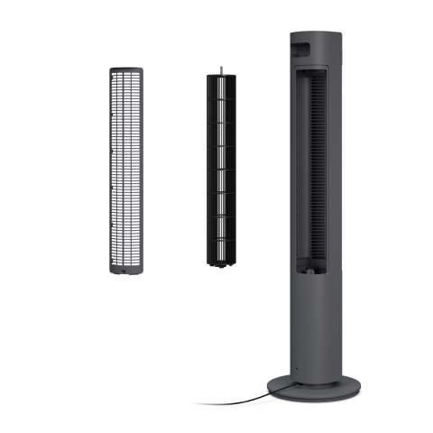 Duux Fan | Elevate | Tower Fan | Szary | Średnica 29 cm | Liczba prędkości 12 | Oscylacja | 4-40 W Duux Fan | Elevate | Tower Fan | Szary | Średnica 29 cm | Liczba prędkości 12 | Oscylacja | 4-40 W