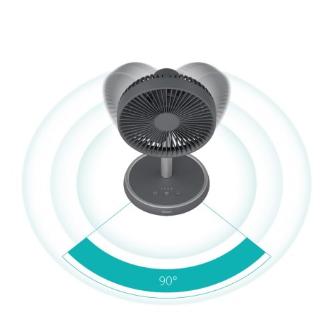 Duux Fan | Rize Flex | Stand Fan | Grey | Diameter 21 cm | Number of speeds 4 | Oscillation | 10 W | No Duux Fan | Rize Flex | Stand Fan | Grey | Diameter 21 cm | Number of speeds 4 | Oscillation | 10 W | No