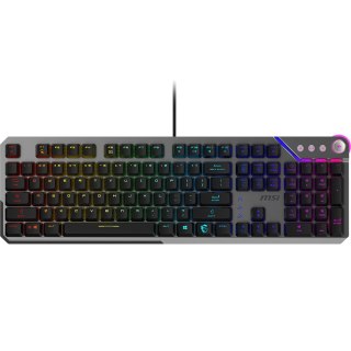 MSI STRIKE 600 SILENT US | Klawiatura do gier | Przewodowa | US | USB 2.0 | KAILH Midnight PRO Silent Tactile