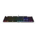 MSI STRIKE 600 SILENT US | Klawiatura do gier | Przewodowa | US | USB 2.0 | KAILH Midnight PRO Silent Tactile