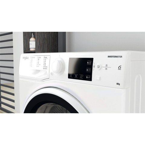 Pralka Whirlpool | WRBSB 6249 W EU | Klasa efektywności energetycznej C | Ładowana od frontu | Pojemność prania 6 kg | 1200 obr/ Pralka Whirlpool | WRBSB 6249 W EU | Klasa efektywności energetycznej C | Ładowana od frontu | Pojemność prania 6 kg | 1200 obr/