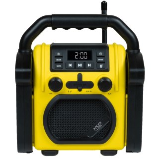 Adler | Construction radio with Bluetooth | AD 1911 | AUX in | Black/Yellow