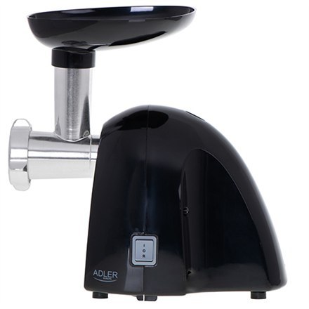 Adler | Maszynka do mielenia mięsa | AD 4811 | Czarny | 600 W | Liczba prędkości 1 | Wydajność (kg/min) 1,8 | 3 wymienne sitka: 