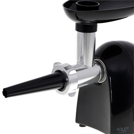 Adler | Maszynka do mielenia mięsa | AD 4811 | Czarny | 600 W | Liczba prędkości 1 | Wydajność (kg/min) 1,8 | 3 wymienne sitka: 