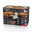 Adler | Maszynka do mielenia mięsa | AD 4811 | Czarny | 600 W | Liczba prędkości 1 | Wydajność (kg/min) 1,8 | 3 wymienne sitka: 