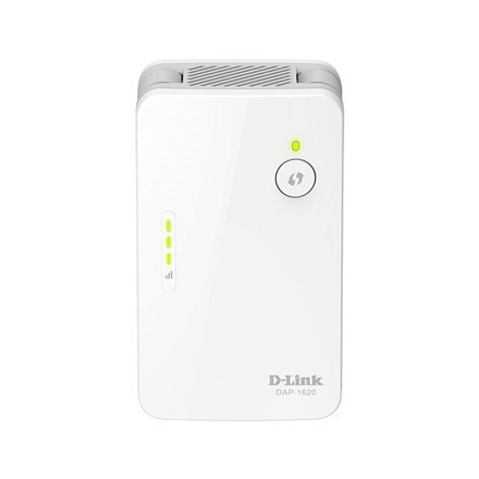 D-Link | Przedłużacz zasięgu Wi-Fi AC1300 | DAP-1620 | 802.11ac | 400+867 Mbit/s | 10/100/1000 Mbit/s | Porty LAN Ethernet (RJ-4