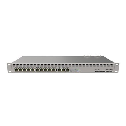 Mikrotik Wired Ethernet Router RB1100AHx4 Dude Edition, 1U Rackmount, Quad core 1.4GHz CPU, 1 GB RAM, 128 MB, 60GB M.2 SSD inclu Mikrotik Wired Ethernet Router RB1100AHx4 Dude Edition, 1U Rackmount, Quad core 1.4GHz CPU, 1 GB RAM, 128 MB, 60GB M.2 SSD inclu
