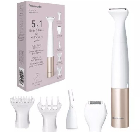 Zestaw do ciała i bikini Panasonic 5 w 1 ES-WM31, biały/złoty róż | Panasonic Zestaw do ciała i bikini Panasonic 5 w 1 ES-WM31, biały/złoty róż | Panasonic