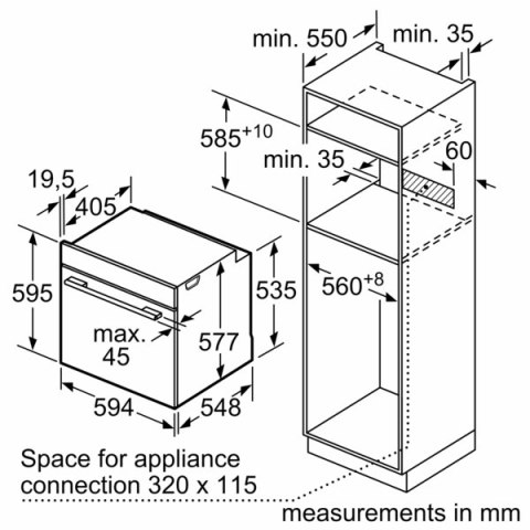 Bosch | Piekarnik | HBG7221B1 | 71 L | Elektryczny | Hydrolityczny | Dotykowy | Wysokość 59,5 cm | Szerokość 59,4 cm | Czarny Bosch | Piekarnik | HBG7221B1 | 71 L | Elektryczny | Hydrolityczny | Dotykowy | Wysokość 59,5 cm | Szerokość 59,4 cm | Czarny