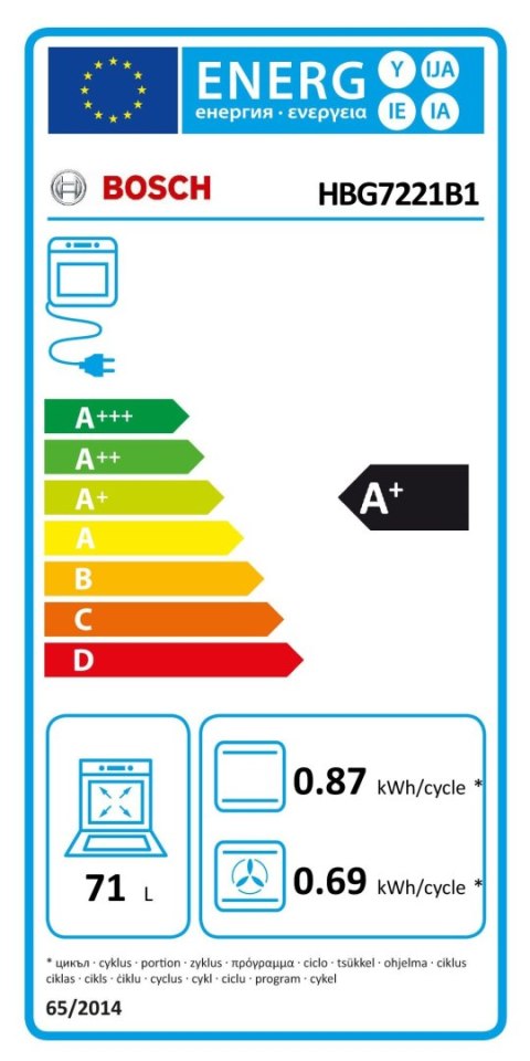 Bosch | Piekarnik | HBG7221B1 | 71 L | Elektryczny | Hydrolityczny | Dotykowy | Wysokość 59,5 cm | Szerokość 59,4 cm | Czarny Bosch | Piekarnik | HBG7221B1 | 71 L | Elektryczny | Hydrolityczny | Dotykowy | Wysokość 59,5 cm | Szerokość 59,4 cm | Czarny