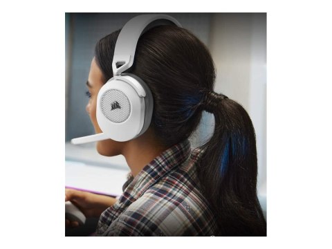 Corsair | Gaming Headset | HS65 | Wireless | Over-Ear | Microphone | Wireless | White