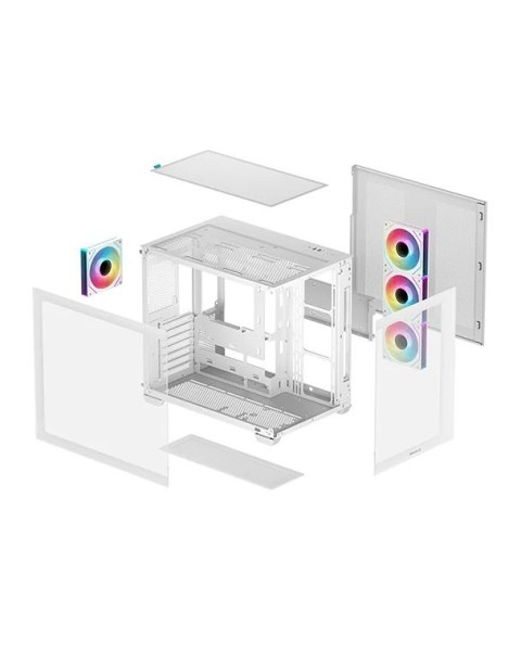 Deepcool CG530 4F WH | White | Mid Tower | Power supply included No