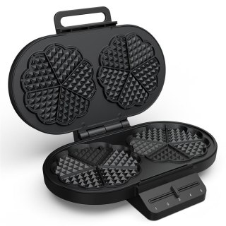 Gofrownica Princess | 132384 | 1200 W | Ilość ciasta 10 | W kształcie serca | Czarny