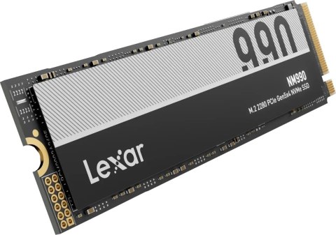 Lexar SSD | NM990 | 4000 GB | Format dysku SSD M.2 2280 | Interfejs dysku półprzewodnikowego PCIe Gen 5x4 | Prędkość odczytu 140