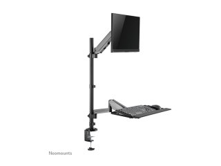 Neomounts DS90-325BL1 Sit-stand workstation desk 1 screen - 17-32" - 1-9 kg (curved 6 kg) - gas spring - black