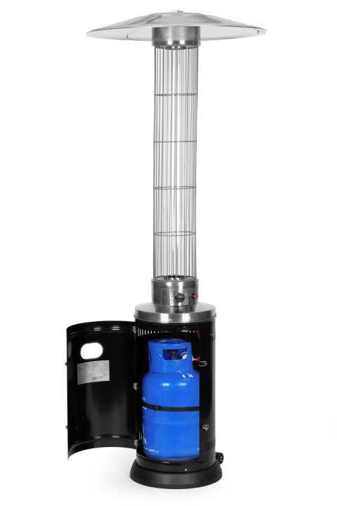 Ogrzewacz parasol gazowy grzejnik 9 kW szklany na ogród patio reduktor wąż pokrowiec MultiGarden