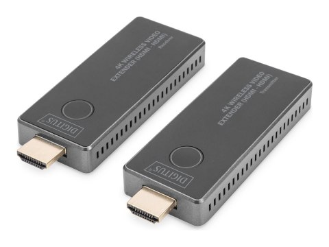Digitus 4K Wireless Video Extender, 30 m (HDMI - HDMI) | DS-55323 | Black/Silver Digitus 4K Wireless Video Extender, 30 m (HDMI - HDMI) | DS-55323 | Black/Silver