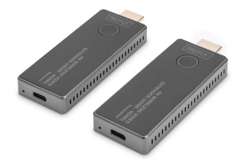 Digitus 4K Wireless Video Extender, 30 m (HDMI - HDMI) | DS-55323 | Black/Silver Digitus 4K Wireless Video Extender, 30 m (HDMI - HDMI) | DS-55323 | Black/Silver