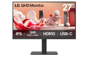 LG 27BA65QB-B | 27 " | IPS | 16:9 | 100 Hz | 5 ms | 2560 x 1440 pixels | 350 cd/m² | HDMI ports quantity 1
