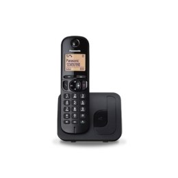Panasonic | Bezprzewodowy | KX-TGC210FXB | Wbudowany wyświetlacz | ID dzwoniącego | Czarny | Pojemność książki telefonicznej 50 