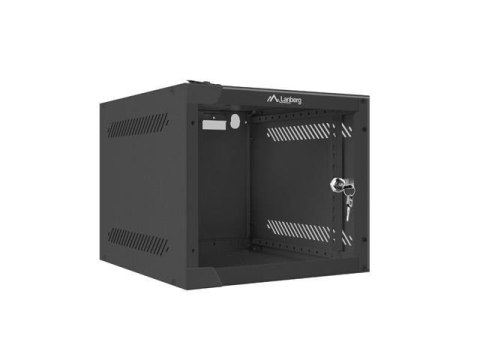 Szafa instalacyjna Rack wisząca 10" 4U 280x310mm czarna Lanberg (flat pack) Szafa instalacyjna Rack wisząca 10" 4U 280x310mm czarna Lanberg (flat pack)