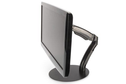 Digitus | Uchwyt biurkowy | Uniwersalny stojak na monitor LED/LCD ze sprężyną gazową | Pochylanie, obracanie, regulacja wysokośc