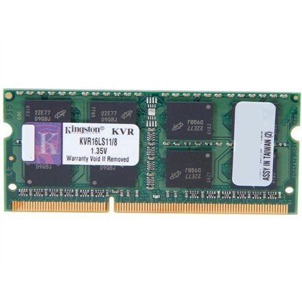 Kingston | 8 GB | DDR3 | 1600 MHz | Notebook | Zarejestrowany Nie | ECC Nie