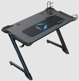 Onex | Biurko gamingowe RGB z uchwytem na kubek, haczykiem na zestaw słuchawkowy, uchwytem na gamepada, 114 cm (szer.) | GD1200Z
