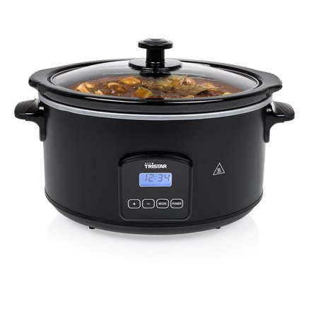 Tristar | VS-3920 | Slowcooker cyfrowy | 210 W | Stal nierdzewna | 4,5 L | Liczba programów 4 | Czarny